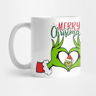 Grinch Heart merry christmas Mug